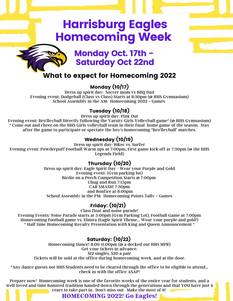 Oct. 17-22 Homecoming Events 