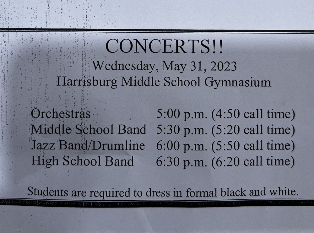 Orchestra & Band Concerts 